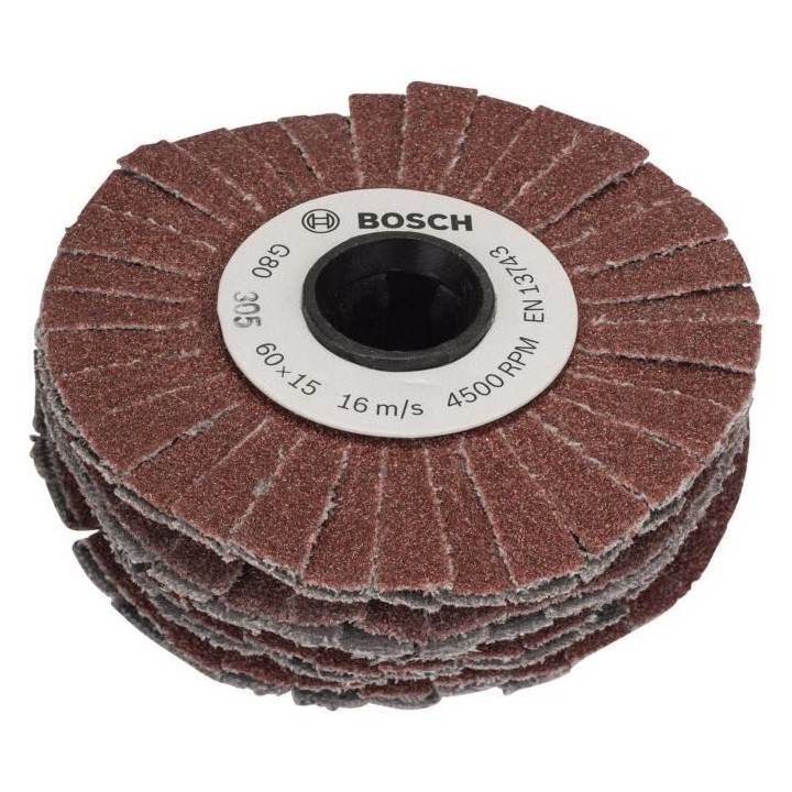 Cylindre abrasif Bosch - (Accesssoire pour Texoro, Grain 80, Largeur 1