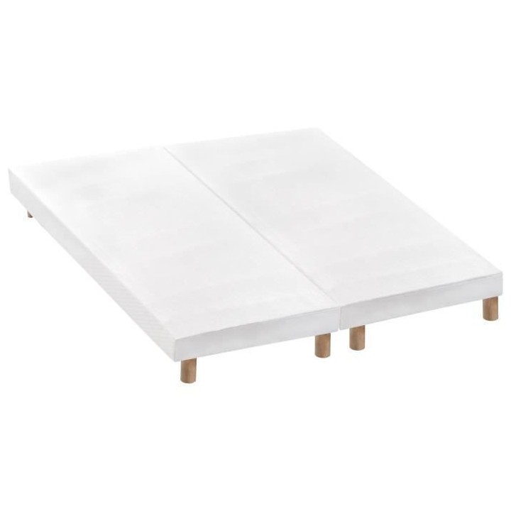 Ensemble matelas 180x200 cm + sommiers 2x90x200 cm - Ressorts ensaché