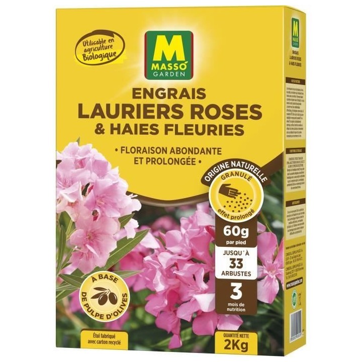 Engrais - MASSO GARDEN - 235011 - Lauriers Roses et Haies Fleuries - 2