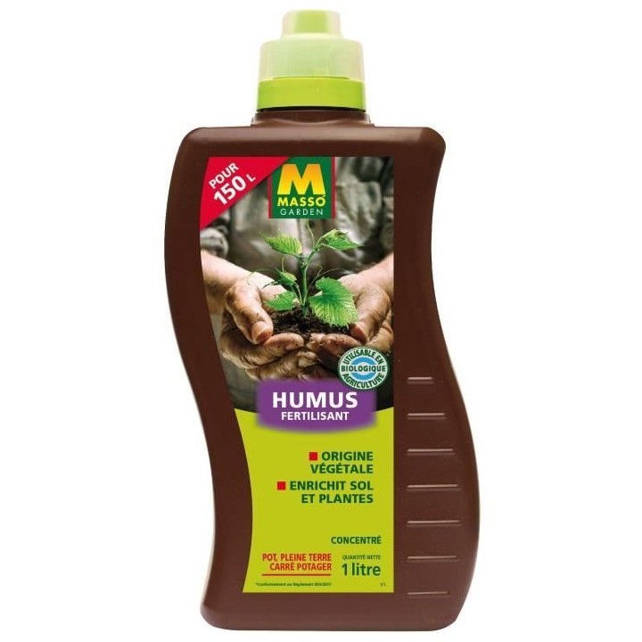 Humus fertilisant - MASSO GARDEN - 237916 - 1 L