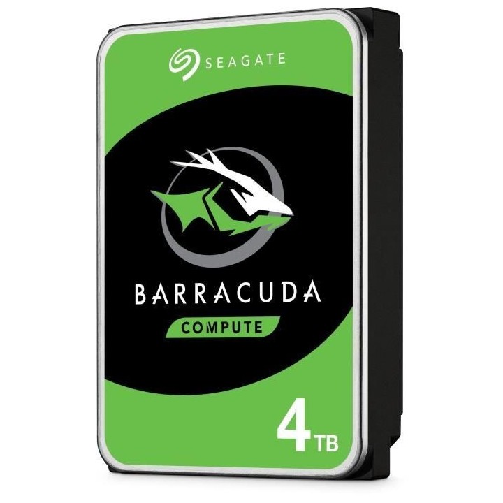 SEAGATE - Disque dur Interne HDD - BarraCuda - 4To - 5 400 tr/min - 3.