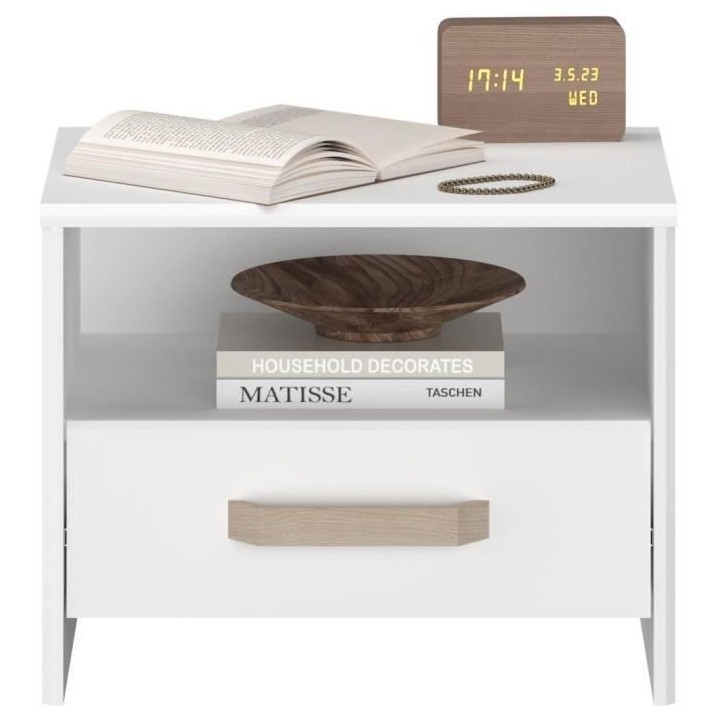 Chambre complete adulte - DREAM - Lit 140x190/200 cm + 2 chevets + arm