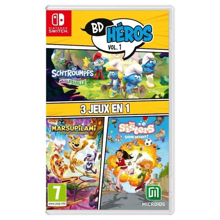 Pack Bd Heros Vol.1 : Les Schtroumpfs Mission Malfeuille Sisters 1 Mar