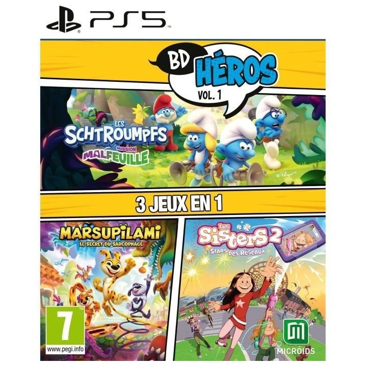 Pack Bd Heros Vol.1 : Les Schtroumpfs Mission Malfeuille Sisters 1 Mar