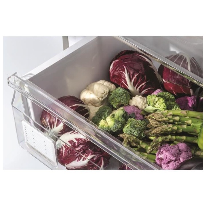 HOOVER HMNV6204XAFWIFIN - Refrigérateur Combiné WIFI - 351L (257 L +