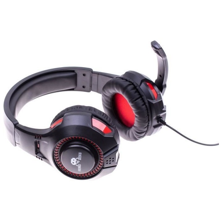 Casque Gaming FREAKS AND GEEKS Noir pour PS4/XBOX ONE/SWITCH avec Micr