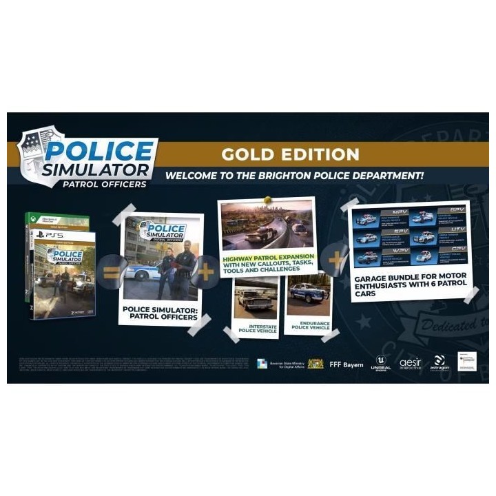 Police Simulator Patrol Officers - Jeu PS5 - Gold Edition
