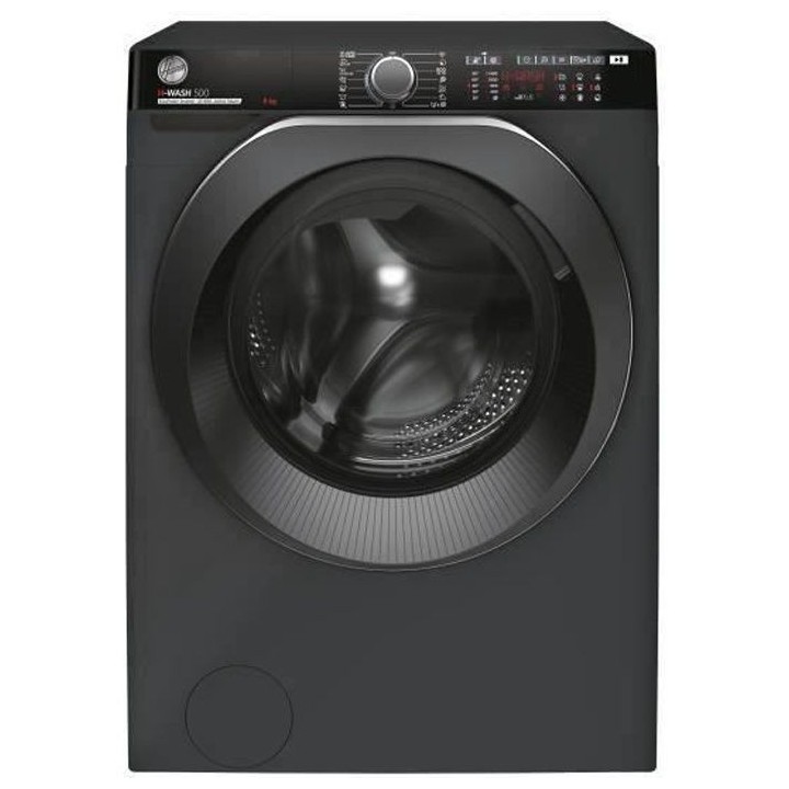 Lave-linge hublot HOOVER H-WASH 500 HWP48AMBCR/1-S - 8 kg - Induction