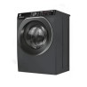 Lave-linge hublot HOOVER H-WASH 500 HWP48AMBCR/1-S - 8 kg - Induction - 1400 trs/min - Classe A - connecté - vapeur - Anthracit