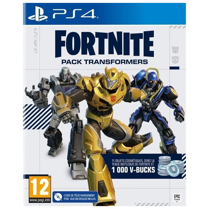 Fortnite Pack Transformers - Jeu PS4