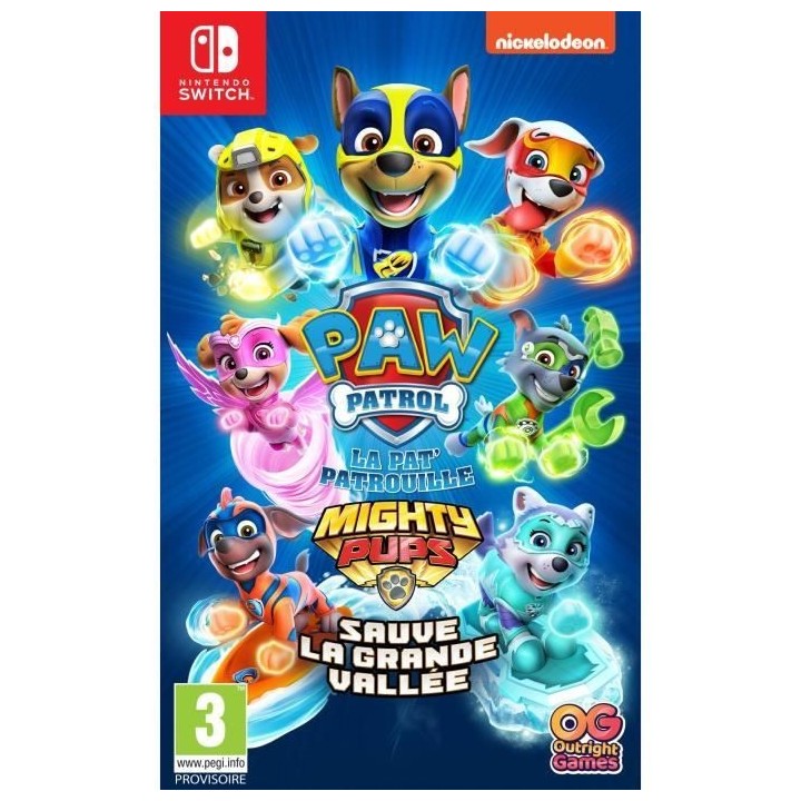 Pat' Patrouille : La Super Patrouille sauve la grande vallée Jeu Nint