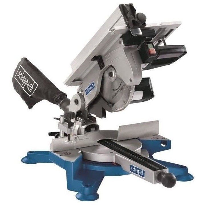 Scie a onglet pendulaire SCHEPPACH - 254 mm 1800 W - Table supérieure
