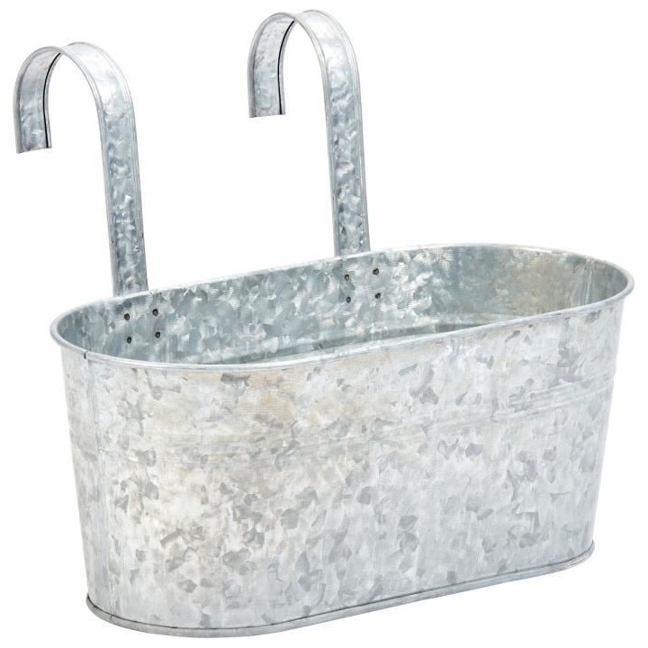 Jardiniere suspendue - Acier galvanisé - 30 cm - SMART GARDEN