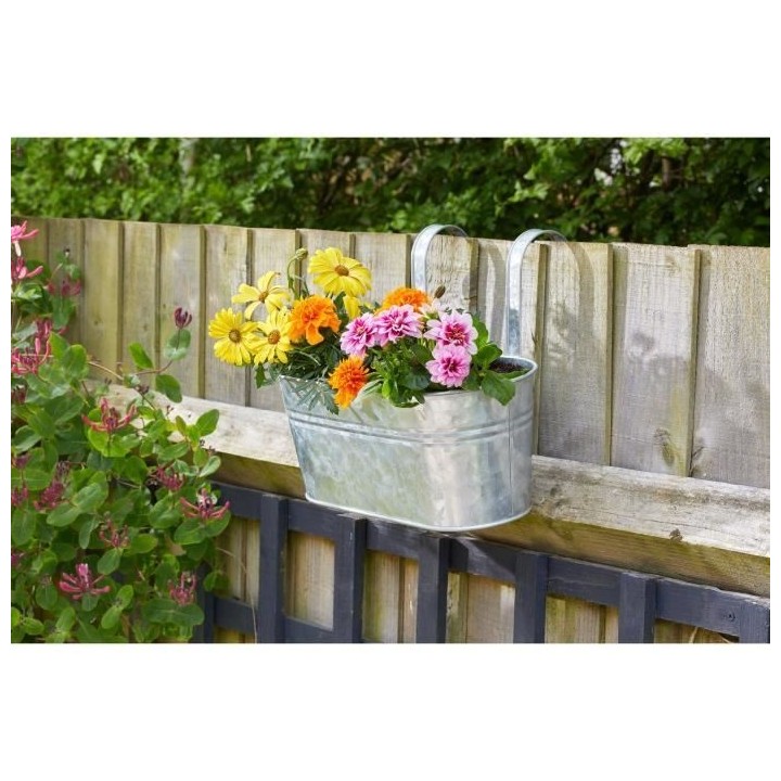 Jardiniere suspendue - Acier galvanisé - 30 cm - SMART GARDEN