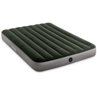INTEX Matelas gonflable Downy 2 personnes + Gonfleur a pied intégré