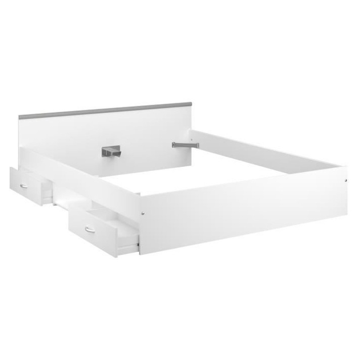 Chambre complete adulte: Lit 160 x 200 cm + armoire 3 portes et 2 tiro