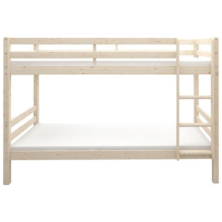 Lits superposés séparables enfant - 2x90x190 cm - Pin massif naturel
