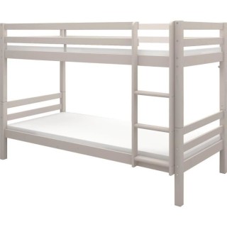 Lits superposés séparables enfant - 2x90x190 cm - Pin massif gris cl