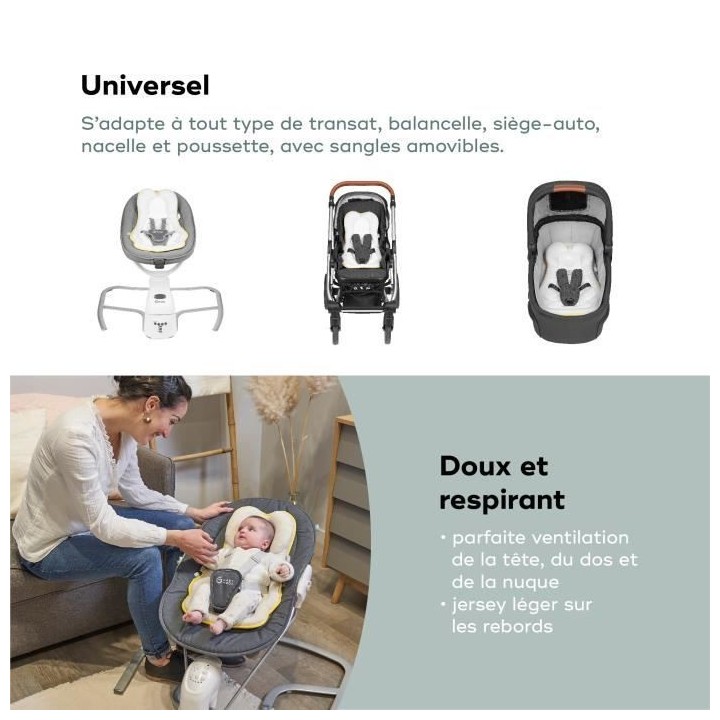Babymoov Réducteur Nouveau-né Universel Cosymorpho, Tissu Respirant,