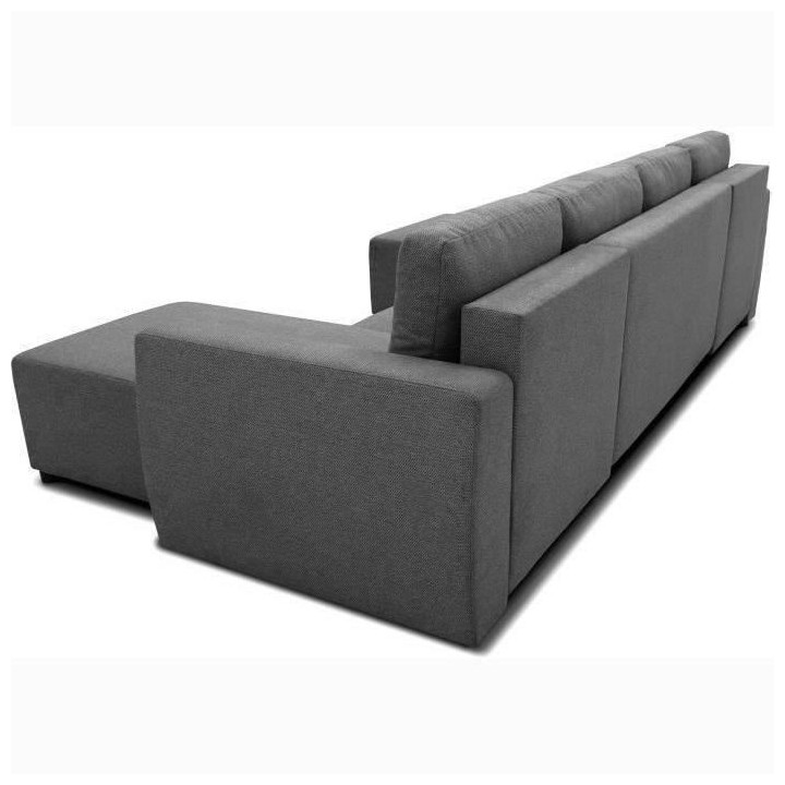 Canapé d'angle convertible panoramique PHARELL 5/6 places - Tissu ant