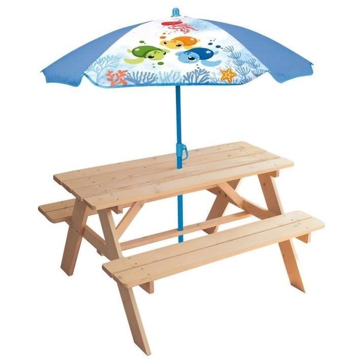 Mobilier de jardin - FUN HOUSE - Table pique-nique en bois Ma Petite C