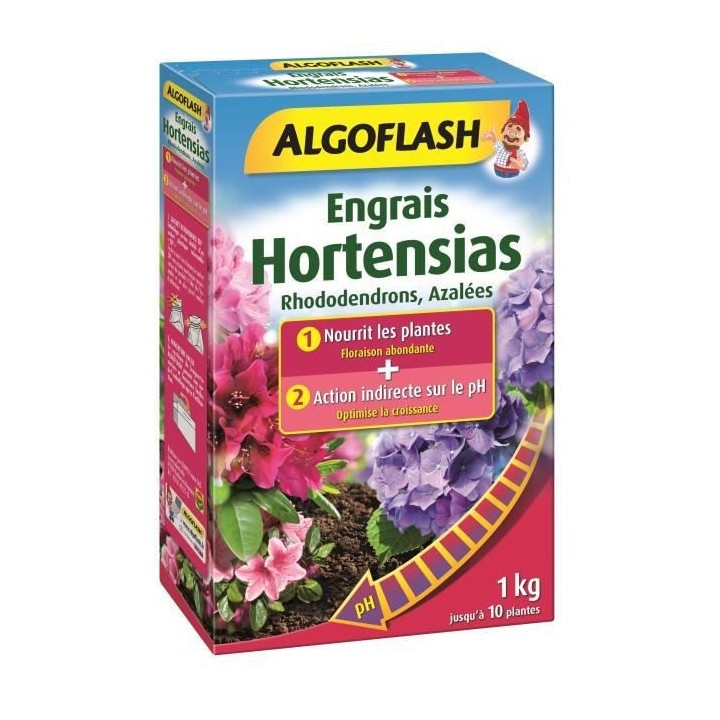 Engrais Hortensias, Rhododendrons, Azalées Spécial pH 1 kg