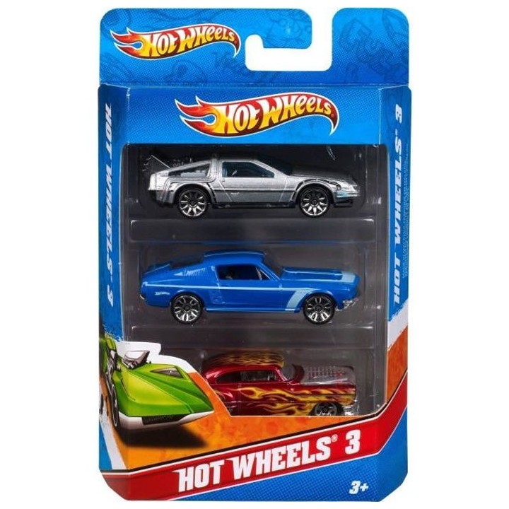 HOT WHEELS Coffret de 3 voitures (modele aléatoire)