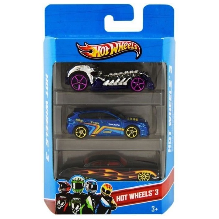 HOT WHEELS Coffret de 3 voitures (modele aléatoire)