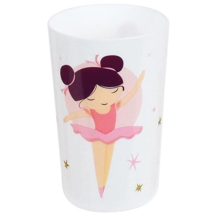 BALLERINE - Lot vaisselle pour enfant avec verre, assiette creuse, ass