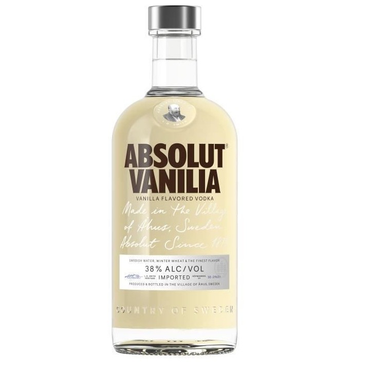 Absolut - Vanille - Vodka aromatisée - 38,0% Vol.