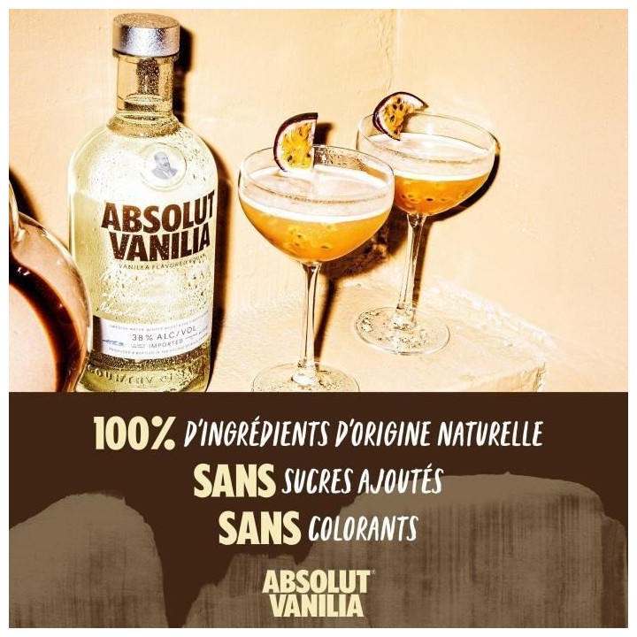 Absolut - Vanille - Vodka aromatisée - 38,0% Vol.