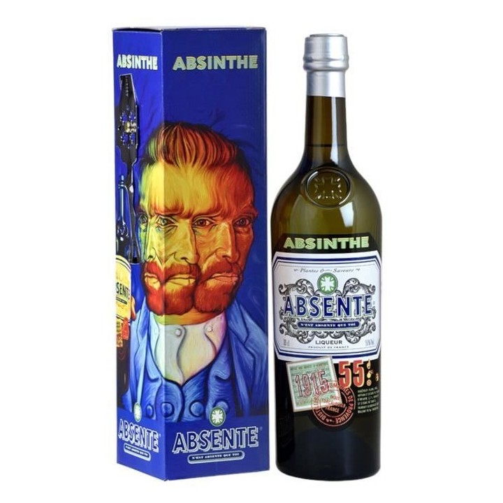 Absente - Absinthe - 55.0% Vol. - 70 cl - Cuillere et étui Van Gogh