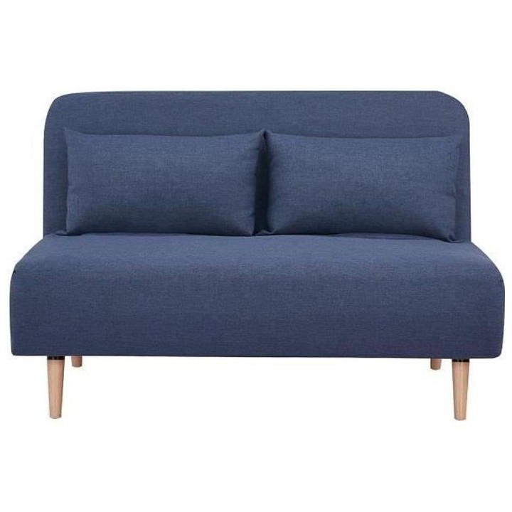 Banquette BZ 2 places - Style scandinave bleu foncé - DEPLO