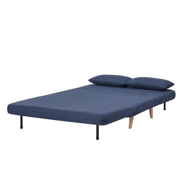 Banquette BZ 2 places - Style scandinave bleu foncé - DEPLO