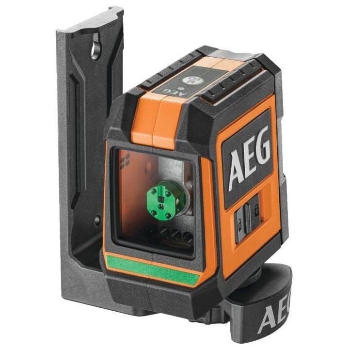 AEG Mesure laser CLG220-B, portée 20 m, laser vert, 2 lignes, avec 1
