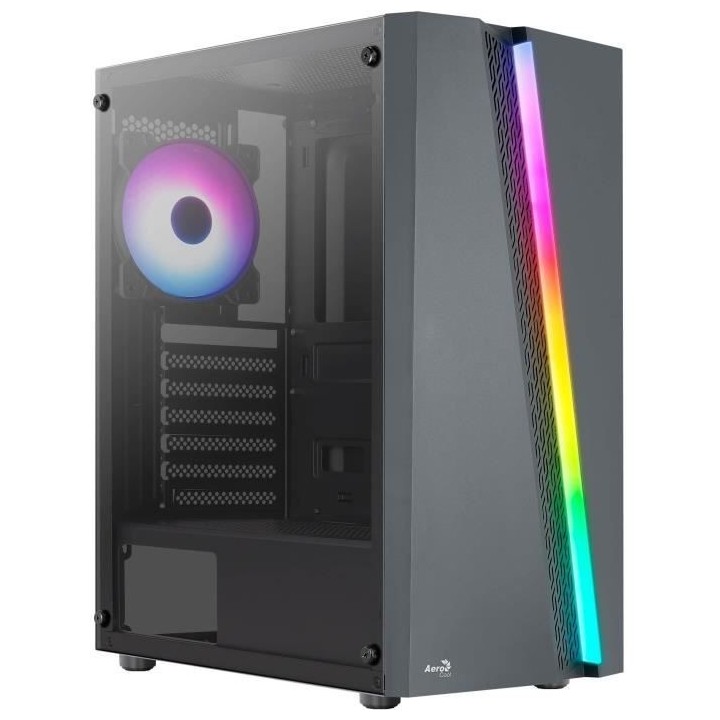 Boitier PC sans alimentation - AEROCOOL Blade G V1 RGB (Noir) - Moyen