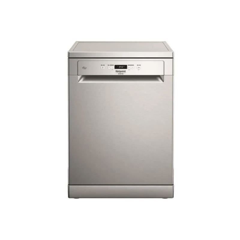 Lave-vaisselle pose libre HOTPOINT HFC3C26FX - 14 couverts - Induction - L60cm - 46 dB - Gris