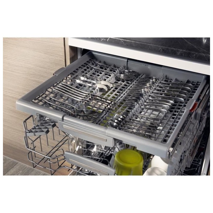 Lave-vaisselle pose libre HOTPOINT HFC3C26FX - 14 couverts - Induction