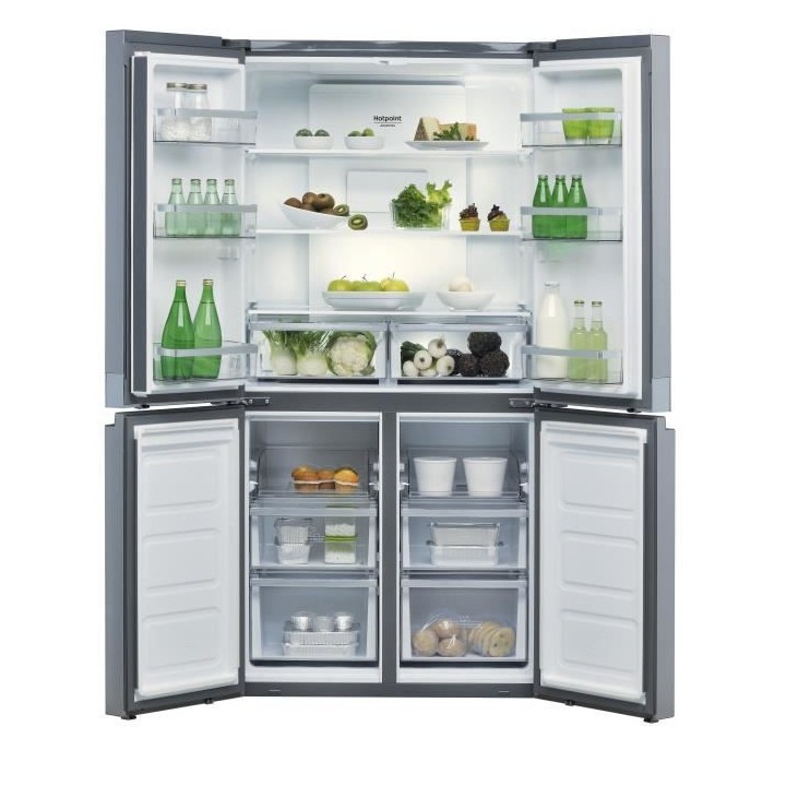 HOTPOINT HAQ9E1L - Réfrigérateur multiportes, 591 L (384 L + 207 L),