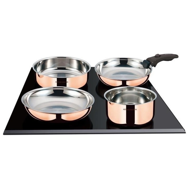 Batterie de cuisine 6 pieces - ARTHUR MARTIN - AM516GT - 3 couches tri