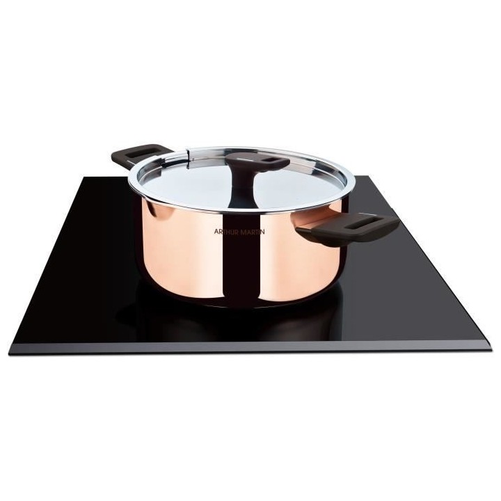 Faitout 24 cm - ARTHUR MARTIN - AM945GT - 3 couches triple action : cu