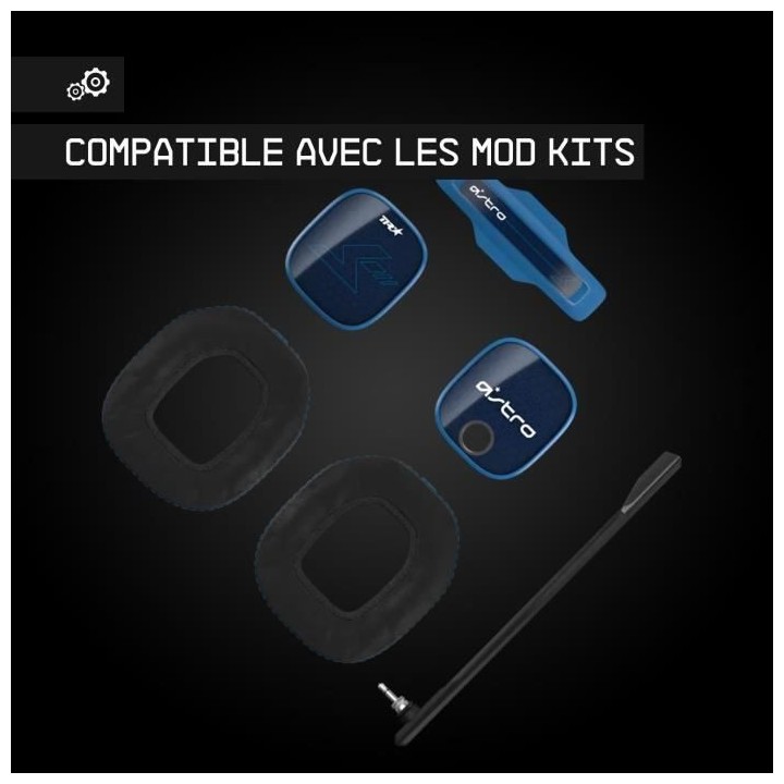 Casque Gamer - Filaire - Logitech G - A40 - Noir et bleu