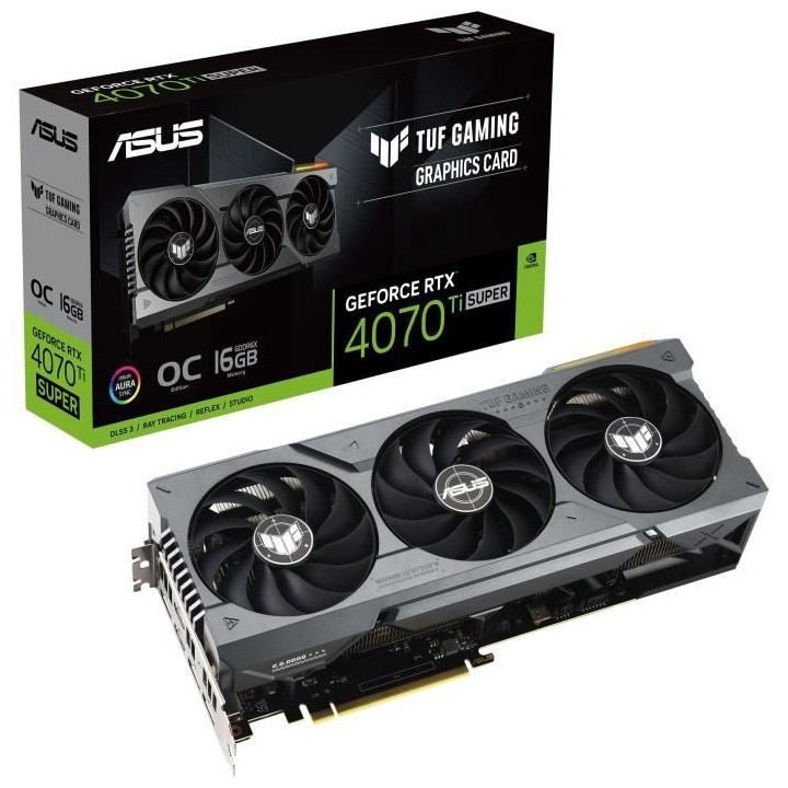 ASUS - Carte Graphique - TUF-RTX4070 TI SUPER -O16G-GAMING