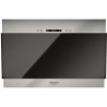 Hotte décorative HOTPOINT HHVP6.4FLLK - L 60 cm - 384 m3 air / h max - 63 dB max - 3 vitesses - Inox + verre noir