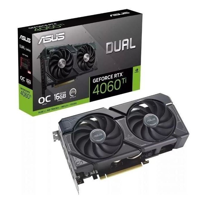 ASUS - Carte Graphique - Dual GeForce RTX™ 4060 Ti OC Edition 16GB G