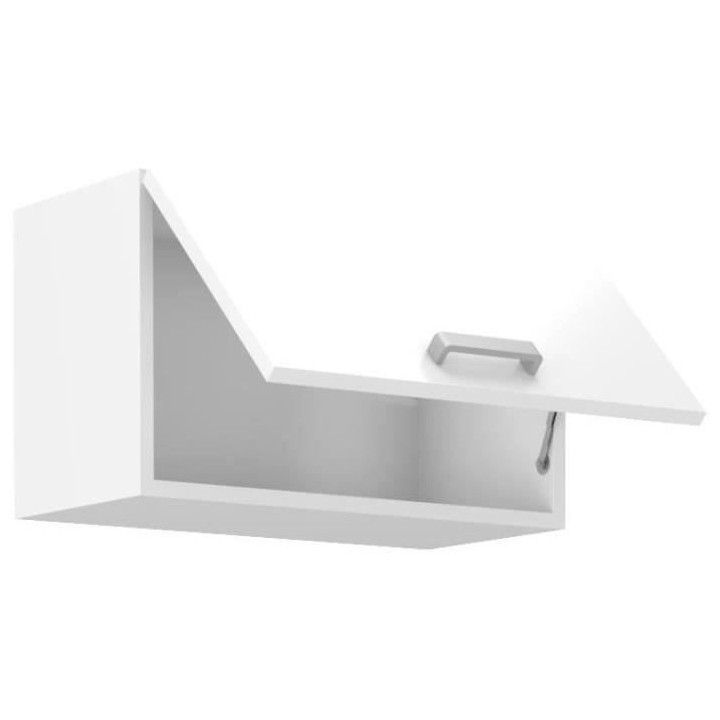 ATLAS Meuble hotte - Décor blanc - L60 x P31 x H72 cm