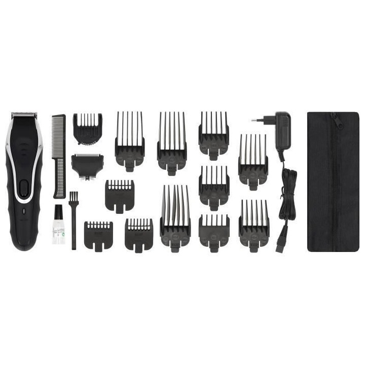 Tondeuse imperméable - WAHL - AQUA GROOM - 6 W - 11 peignes guidage -