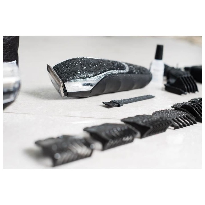 Tondeuse imperméable - WAHL - AQUA GROOM - 6 W - 11 peignes guidage -