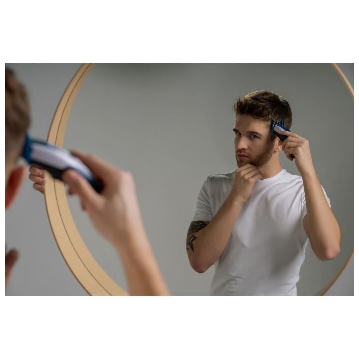 Tondeuse a cheveux - WAHL - COLOR PRO CORDLESS - 3,5 W - 8 sabots - Au