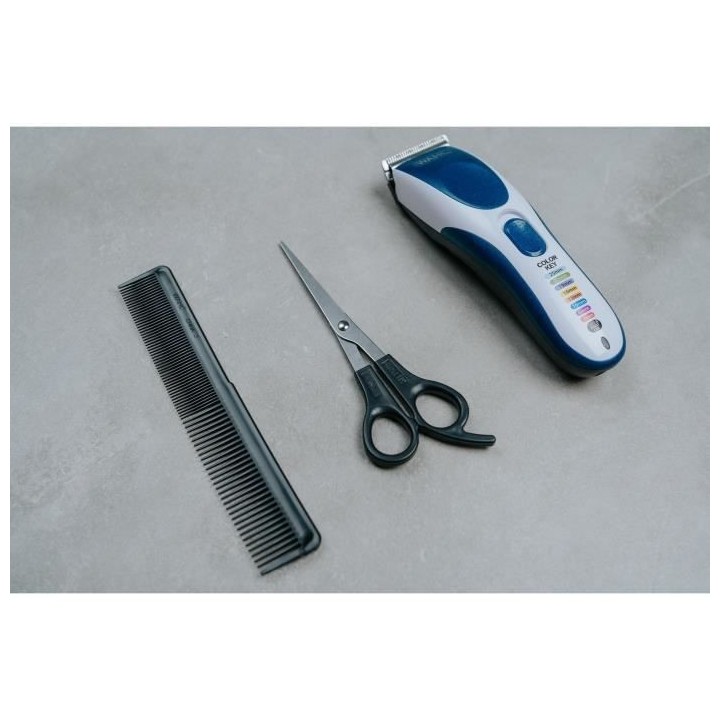 Tondeuse a cheveux - WAHL - COLOR PRO CORDLESS - 3,5 W - 8 sabots - Au